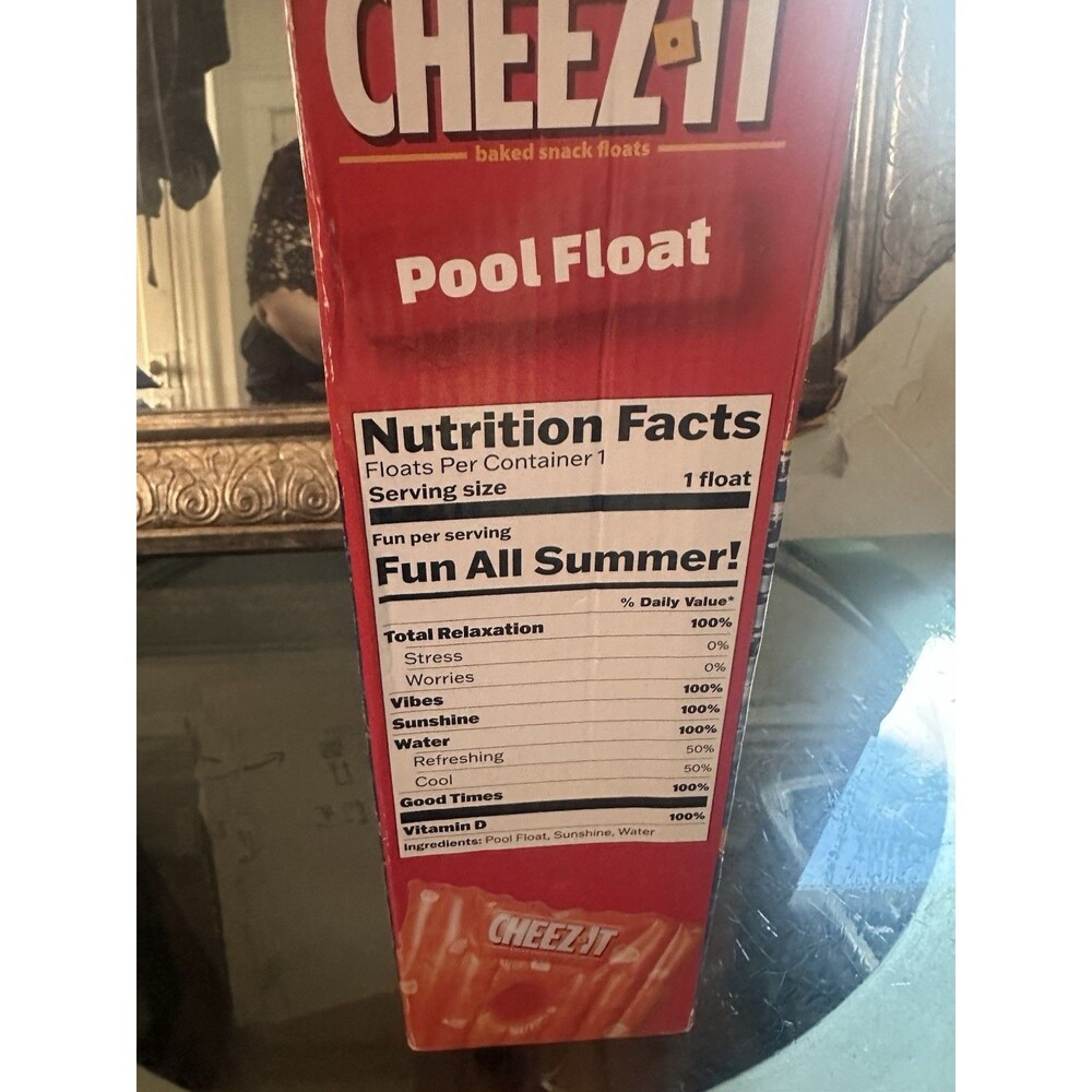 Cheez-It Pool Float | 4.5+ Feet Inflatable Raft, Beach & Lake Ready - Picture 3 of 4